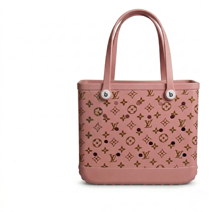 LuxeCarry Waterproof Tote Bag – Perforated Rubber Beach & Pool Bag