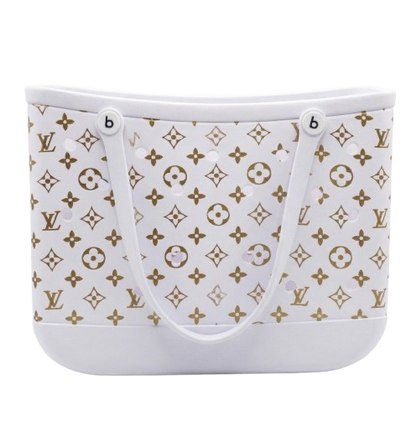 LuxeCarry Waterproof Tote Bag – Perforated Rubber Beach & Pool Bag