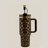 40oz Holographic Monogram Tumbler – Brown