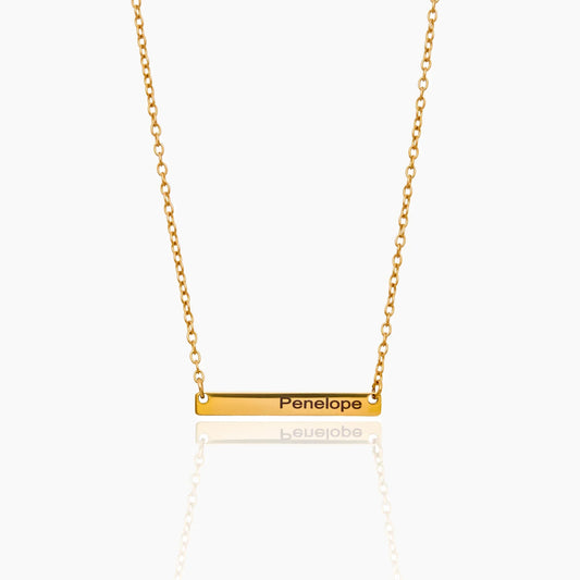 Engravable Bar Necklace