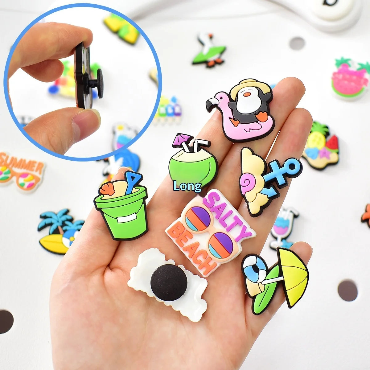 Cartoon Beach Bag Charms – Mix & Match Designs
