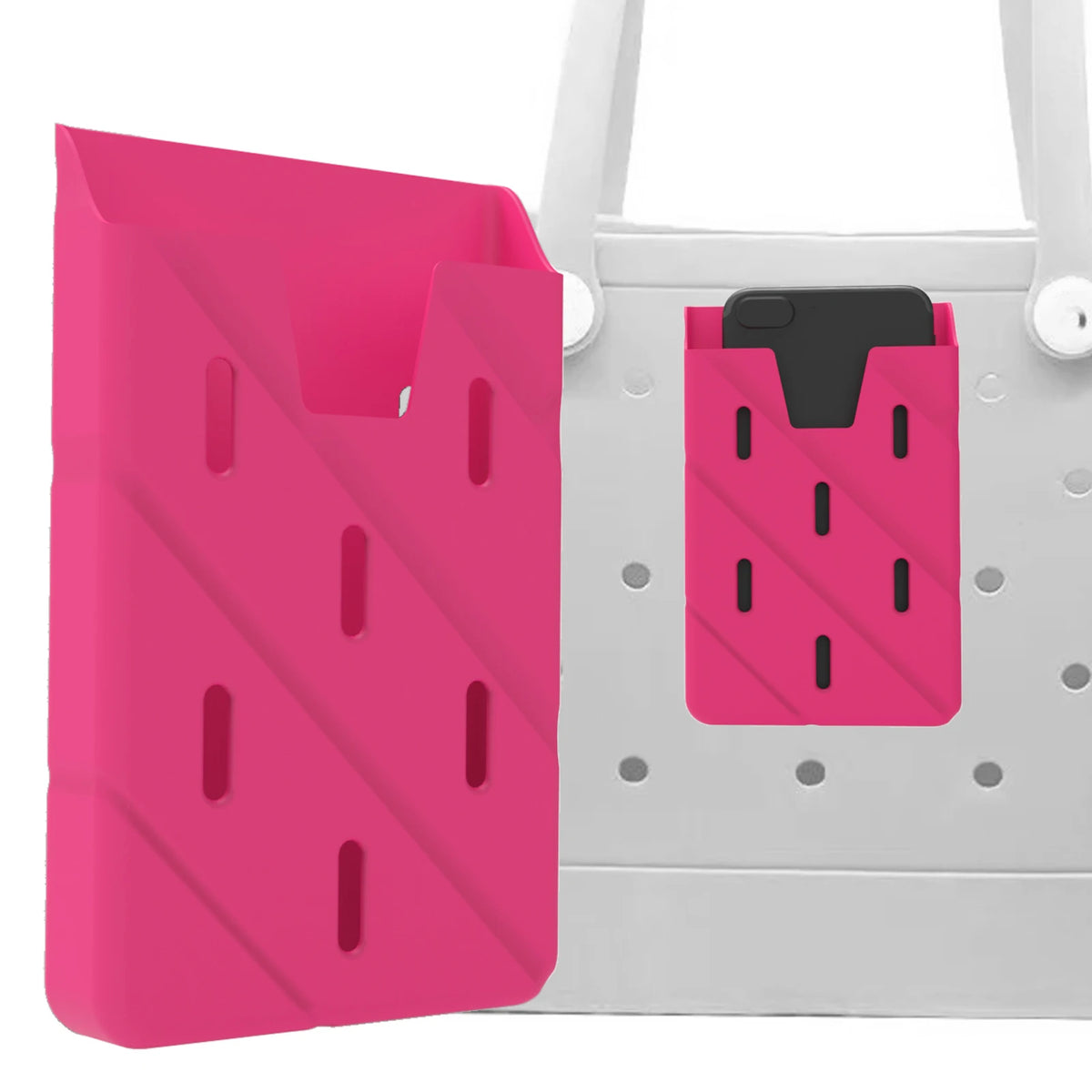 Self-Sealing Silicone Phone Pouch for EVA Beach Totes