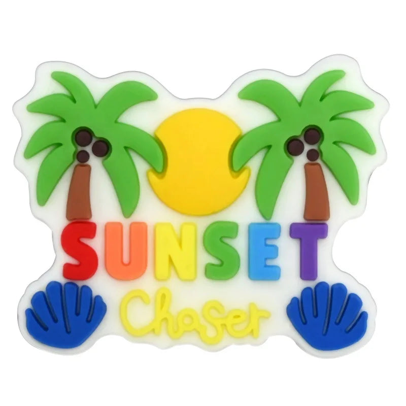 Cartoon Bag Charms for EVA Beach Totes – 25 Designs