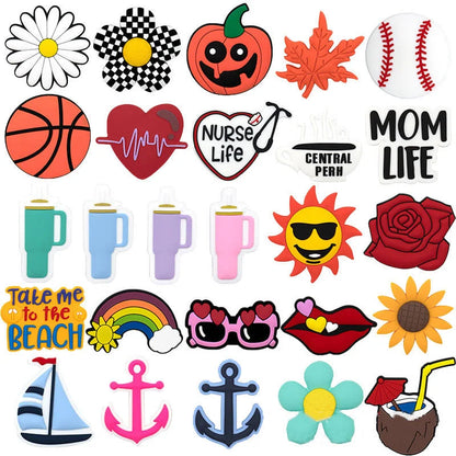 Beach Icons Bag Charms – Soft PVC Decorative Pin