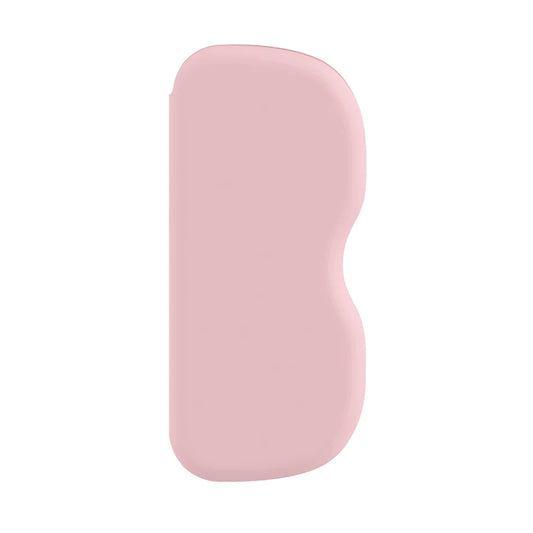 Pink silicone sunglasses holder for compatible EVA beach totes, shown on a white background