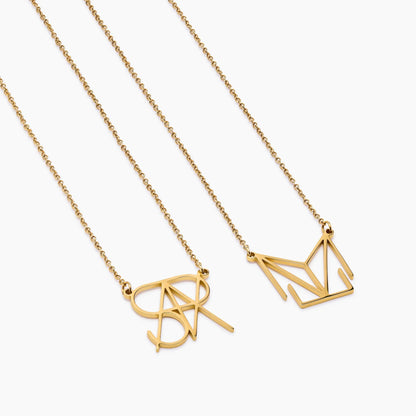 Minimalist Monogram Name Necklace
