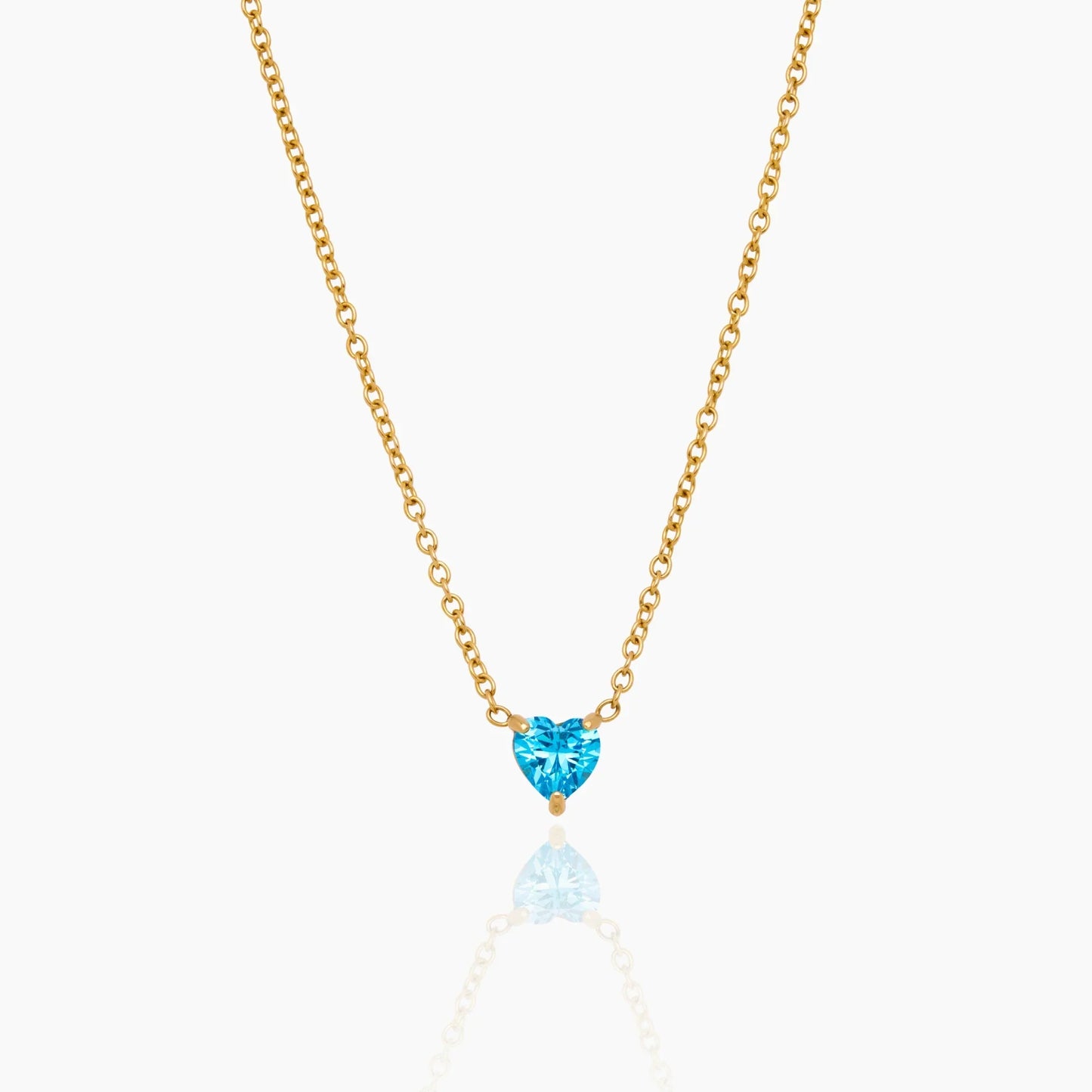 Heart Birthstone Necklace
