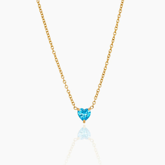 Heart Birthstone Necklace