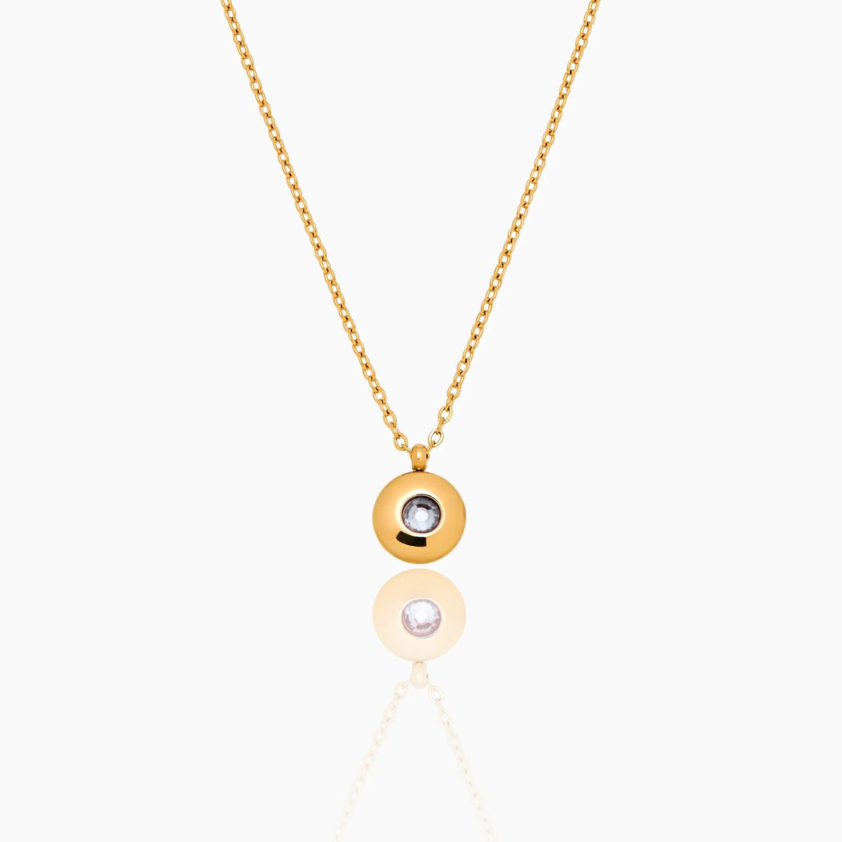 mini-birthstone-pendant-necklace — Gold / Apr-Diamond