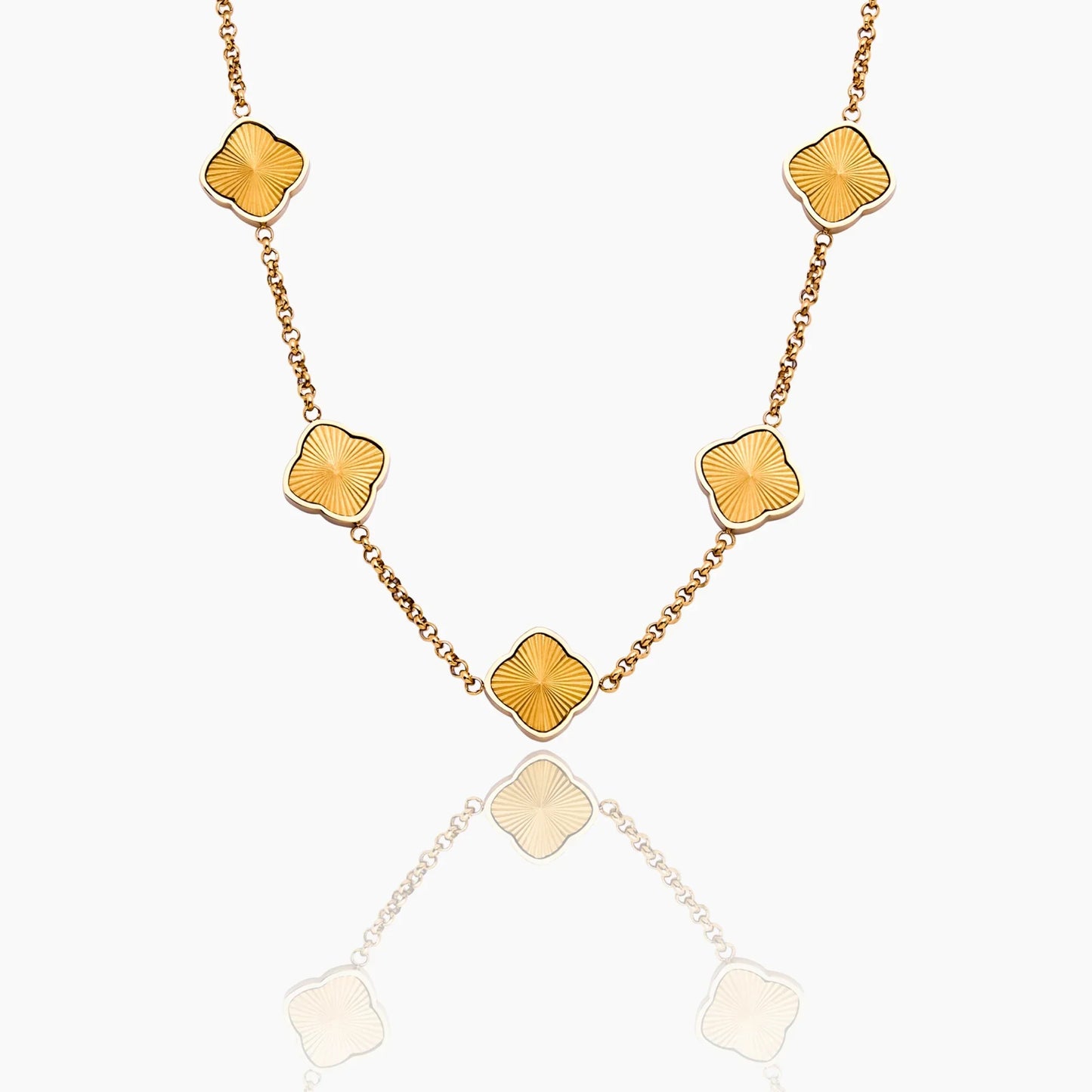Sunburst Clover Necklace