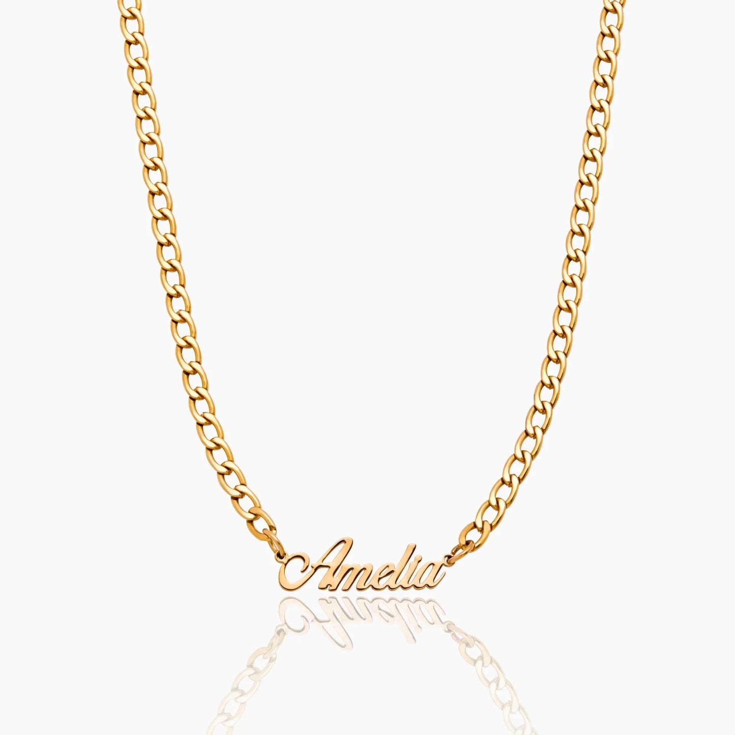 Bold Curb Name Necklace
