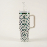 40oz Holographic Monogram Tumbler – White